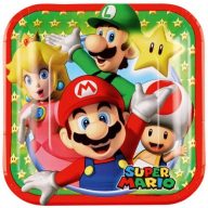 Super Mario Mushroom World paper plate 8 pcs 18 cm