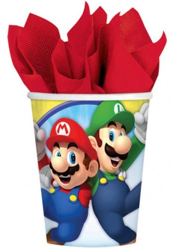 Super Mario Mushroom World paper cup 8 pcs 250 ml