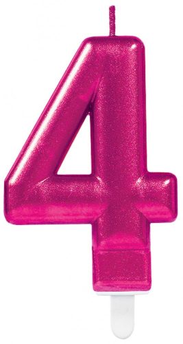 Number Pink Pink Number Candle - 4