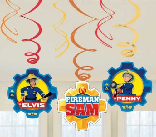 Fireman Sam Fire ribbon decoration 6 pcs set