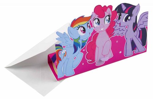 My Little Pony Rainbow Sparkle Party invitation card 8 pieces