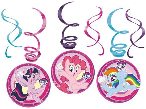 My Little Pony Rainbow Sparkle ribbon decoration 6 pieces set