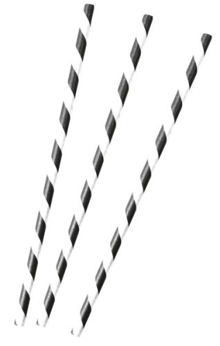 Football paper straw, set of 12 set