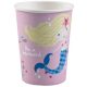 Mermaid Shellebrate paper cup 8 pcs 250 ml