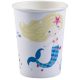 Mermaid Shellebrate paper cup 8 pcs 250 ml