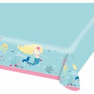 Mermaid Shellebrate plastic tablecloth 120x180 cm