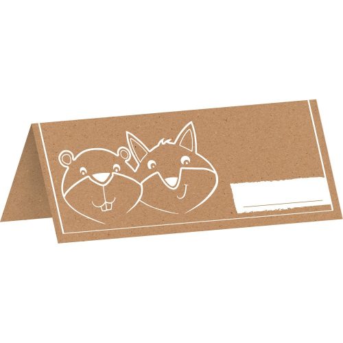 Table Cards Fox and Beaver (8 Pieces)