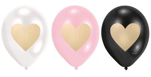 Love Heart air-balloon, balloon 6 pieces 9 inch (22,8 cm)
