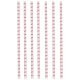 Flamingo Pink paper straw, 12 pcs set