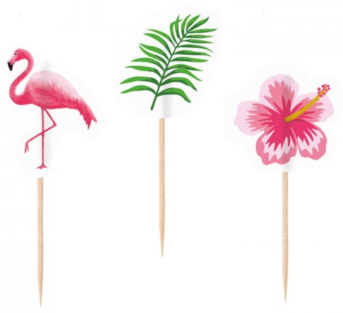 Flamingo cocktail stick (20 pieces)
