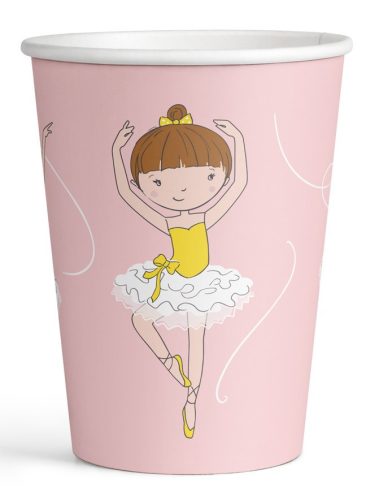 Ballet, Balerina Little Dancer paper cup 8 pcs 250 ml