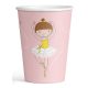Ballet, Balerina Little Dancer paper cup 8 pcs 250 ml