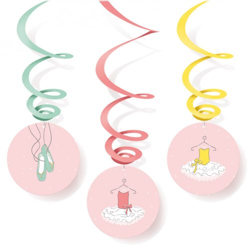 Ballet, Balerina Little Dancer ribbon decoration 6 pcs set