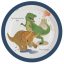 Dinosaur Happy paper plate 8 pcs 23 cm
