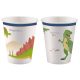 Dinosaur Happy paper cup 8 pcs 250 ml
