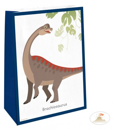 Dinosaur Happy paper bag 4 pcs