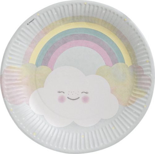 Rainbow and Cloud Rainbow and Cloud paper plate 8 pcs 23 cm