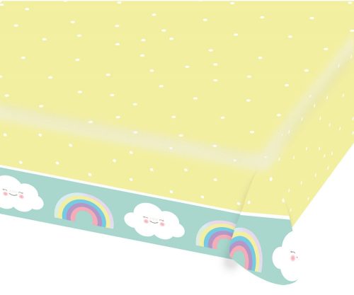 Rainbow and Cloud Paper Tablecover 175*115 cm