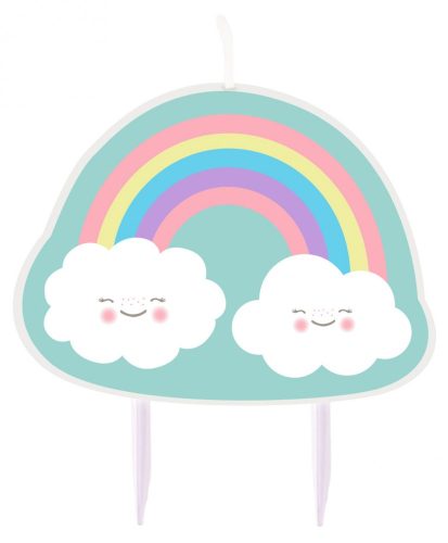 Rainbow and Cloud Candle