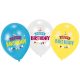 Happy Birthday Brown air-balloon, balloon 6 pieces 11 inch (27,5 cm)
