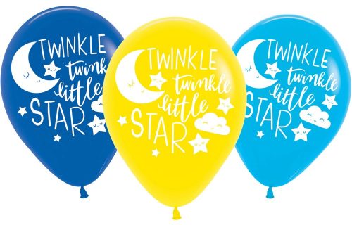 Twinkle, Twinkle Little Star Moon air-balloon, balloon 6 pcs 11 inch (27,5 cm)