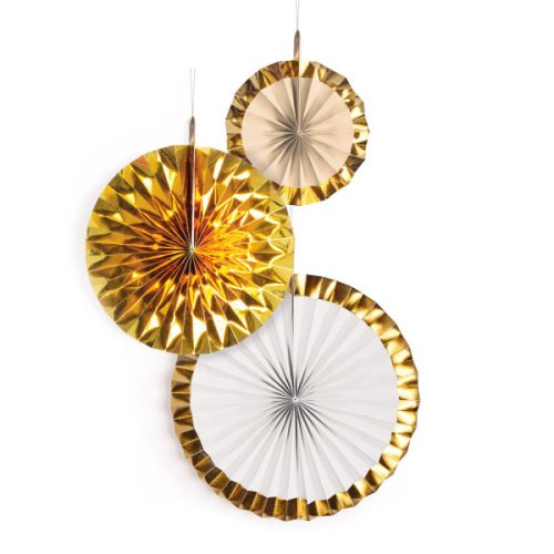 Gold Brush, Gold hanging decoration 3 pieces set