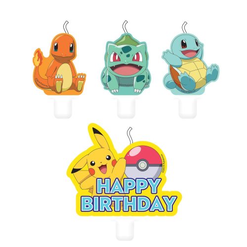 Pokémon Cake Candles, Candle set (4 pieces)