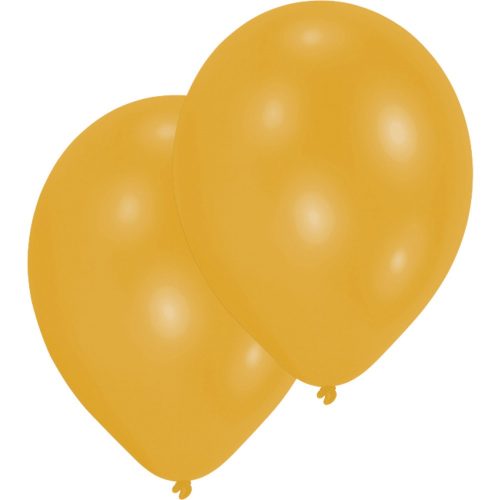 Gold Metallic Gold air-balloon, balloon 10 pieces 11 inch (27,5 cm)