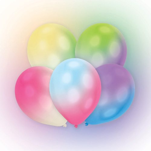 Colour Multi light up LED balloon, balloon 12 pieces 11 inch (27,5 cm)