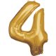 Gold, Gold giant figure foil balloon 4-inch, 86*66 cm