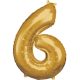 Gold, Gold giant figure foil balloon 6-inch, 86*58 cm