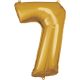 Gold, Gold giant figure foil balloon 7-inch, 83*55 cm