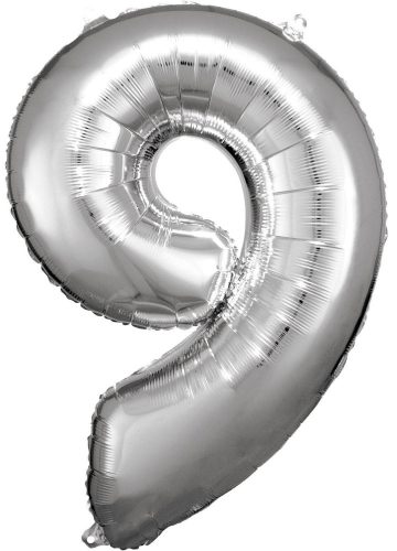 silver giant figure foil balloon 9-inch, 83*58 cm