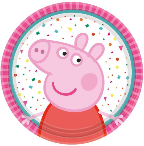 Peppa Pig Confetti paper plate 8 pcs 18 cm