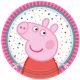 Peppa Pig Confetti paper plate 8 pcs 18 cm