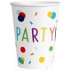 Confetti Colorful paper cup 8 pcs 250 ml