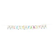 Party Colorful Confetti Flag Garland 1.85 m