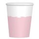 Colour rose gold paper cup 8 pcs 250 ml