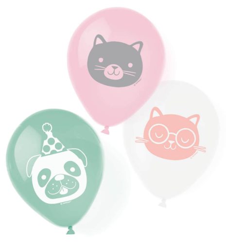 Pets Latex Balloon 6  Pieces 9 inch (22,8 cm)