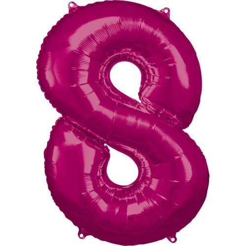 Number 8 Foil Balloon, Pimk 83*53 cm
