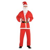 Christmas Red Santa Claus Adult Costume M/L