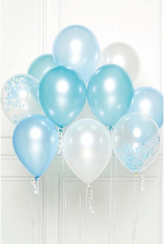 Colour blue air-balloon, balloon 10 pieces set 11 inch (27,5cm)