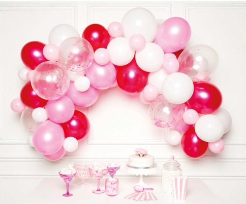 Colour Pink air-balloon, balloon garland 70 pieces set