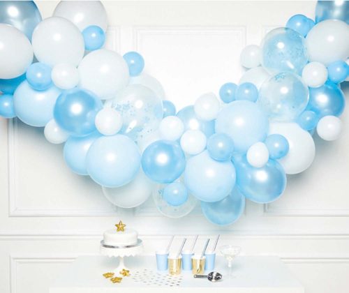 Colour blue air-balloon, balloon garland 70 pieces set