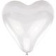 Colour Heart White air-balloon, balloon 10 pieces 16 inch (40,6cm)