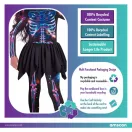 Halloween Neon Girl Skeleton Costume 3-4 Years