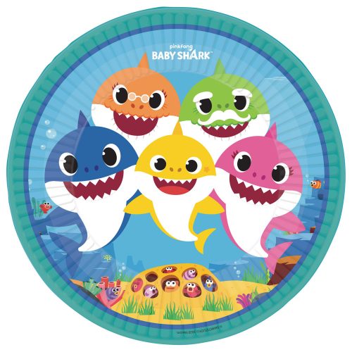 Baby Shark Music paper plate 8 pcs 23 cm