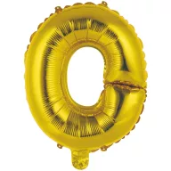 Number Gold, Golden Letter O Foil Balloon 45 cm