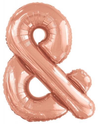 Rose Gold & letter foil balloon 108 cm
