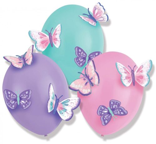 Butterfly Flutter air-balloon, balloon with 3 accessories 14 inch (35,5 cm)